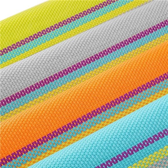 Placemats Set of 4 Colorful Woven Vinyl Place Mats for Dining Table - Picture 7 of 8